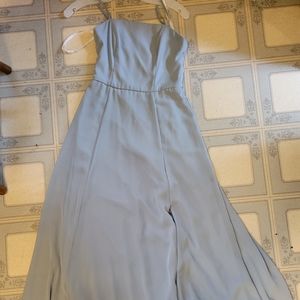 Dusty blue formal dresses